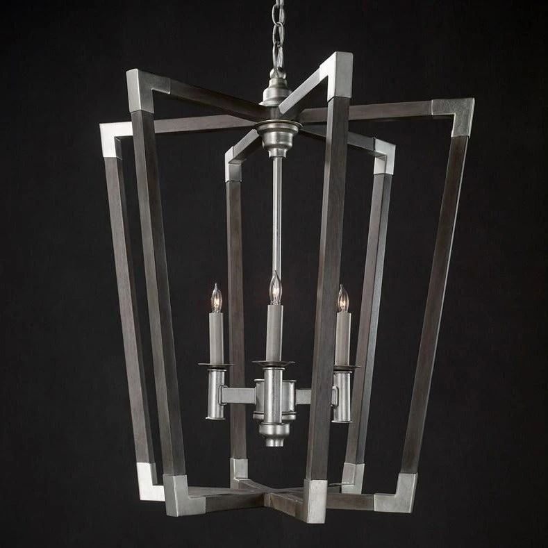 Currey And Company Bastian Medium Lantern Gray 3 Currey And Company Bastian Medium Lantern Gray