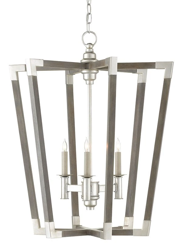 Currey And Company Bastian Medium Lantern Gray 1 Currey And Company Bastian Medium Lantern Gray