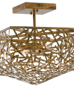 Currey And Company New Arrivals Confetti Semi Flush Mount