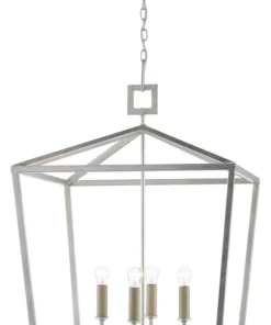 Currey And Company Denison Lantern Silver - 4 Sizes New Arrivals