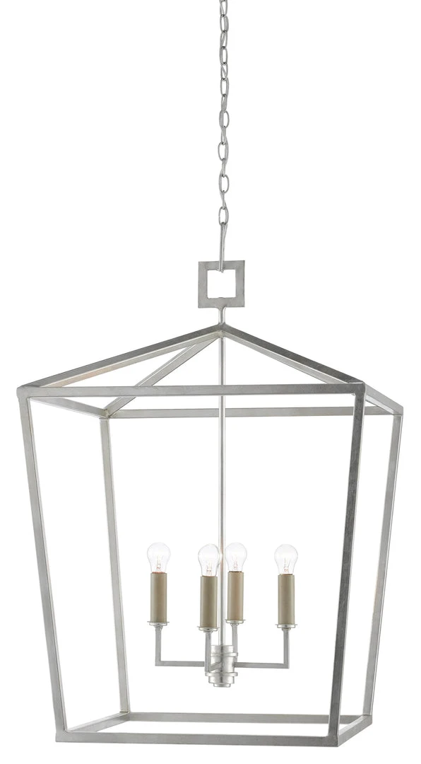 Currey And Company Denison Lantern Silver - 4 Sizes New Arrivals 1 Currey And Company Denison Lantern Silver - 4 Sizes New Arrivals
