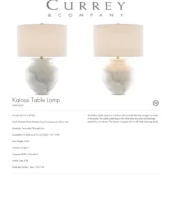Currey And Company Kalossi Table Lamp