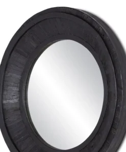 Currey And Company Kanor Black Round Mirror New Arrivals 3 Currey And Company Kanor Black Round Mirror New Arrivals