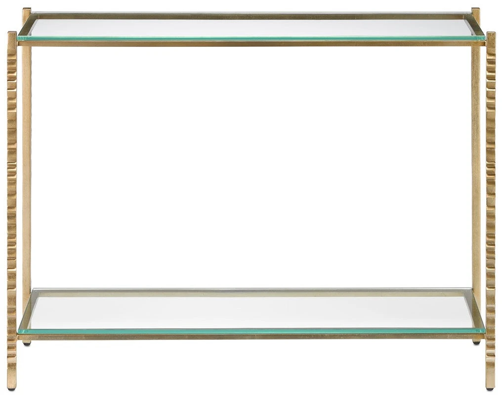 Currey And Company Logan Console Table Gold 2 Currey And Company Logan Console Table Gold