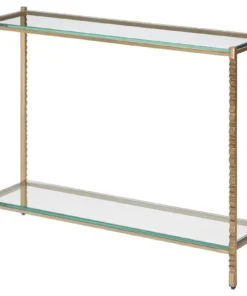 Currey And Company Logan Console Table Gold