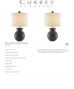 Currey And Company Marazzi Table Lamp New Arrivals 5 Currey And Company Marazzi Table Lamp New Arrivals