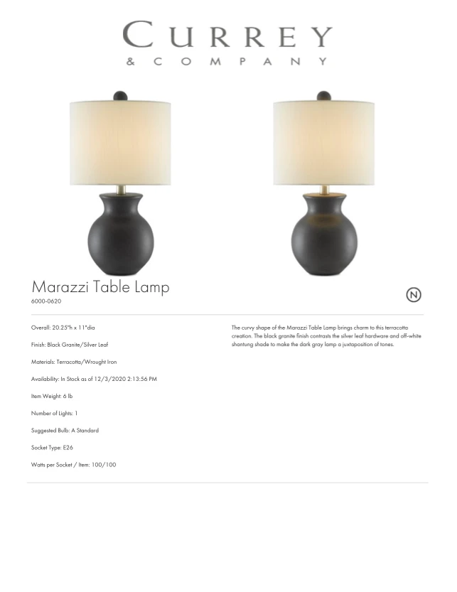 Currey And Company Marazzi Table Lamp New Arrivals 3 Currey And Company Marazzi Table Lamp New Arrivals
