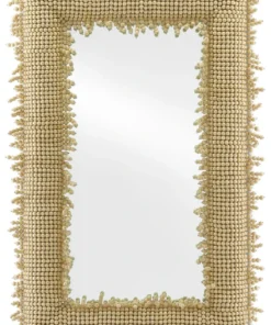 Currey And Company Jeanie Large Mirror Beige New Arrivals
