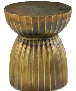 Currey And Company New Arrivals Rasi Antique Brass Table