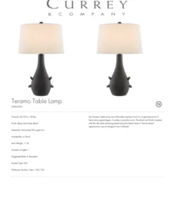 Currey And Company Teramo Table Lamp 7 Currey And Company Teramo Table Lamp