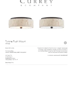 Currey And Company New Arrivals Tyrone Flush Mount 7 Currey And Company New Arrivals Tyrone Flush Mount