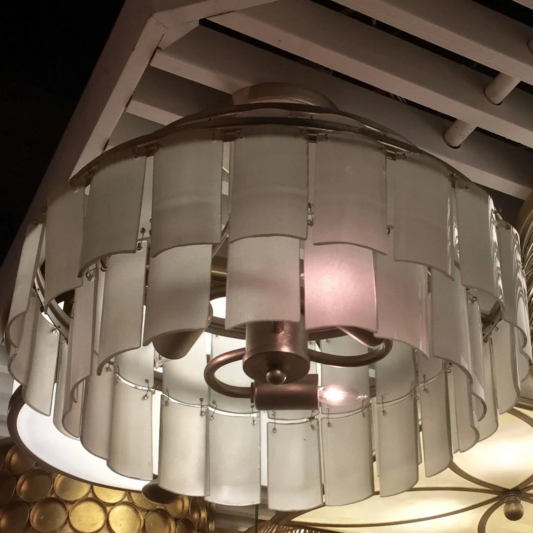 Currey And Company Vintner Blanc Semi-Flush Mount Chandelier 2 Currey And Company Vintner Blanc Semi-Flush Mount Chandelier