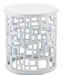 Currey And Company Wasi Accent Table White New Arrivals