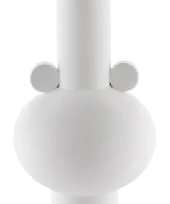 Currey And Company Happy 40 Round White Vase