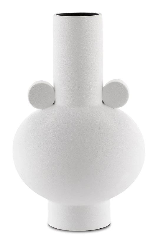 Currey And Company Happy 40 Round White Vase 2 Currey And Company Happy 40 Round White Vase