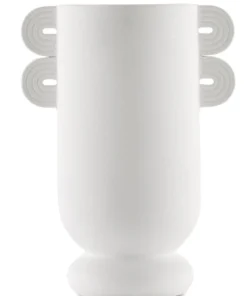 Currey And Company Happy 40 Straight Vase White