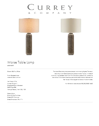 Currey And Company Morse Table Lamp New Arrivals 3 Currey And Company Morse Table Lamp New Arrivals