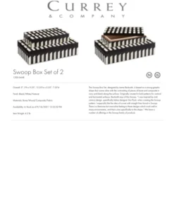 Currey And Company New Arrivals Swoop Box Set Of Two 7 Currey And Company New Arrivals Swoop Box Set Of Two