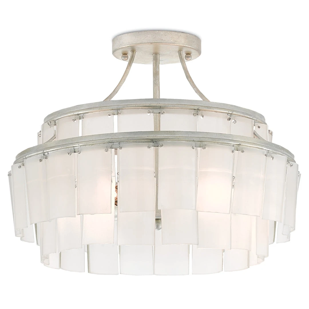 Currey And Company Vintner Blanc Semi-Flush Mount Chandelier 1 Currey And Company Vintner Blanc Semi-Flush Mount Chandelier