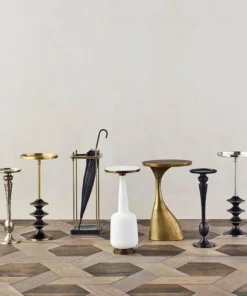 Currey And Company New Arrivals Talia Accent Table Champagne