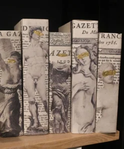 E Lawrence New Arrivals Gold Redaction Off White Book Set Of 5