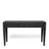 Made Goods New Arrivals Sorin 2 Drawer Desk Black Vintage Faux Shagreen