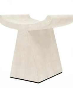 Made Goods New Arrivals Annika Stool Ivory Faux Shagreen