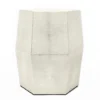 Made Goods Daryl Stool Off White Faux Shagreen