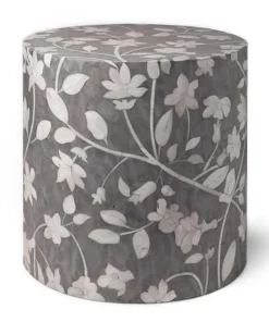 Made Goods Lola Drum Stool Gray New Arrivals