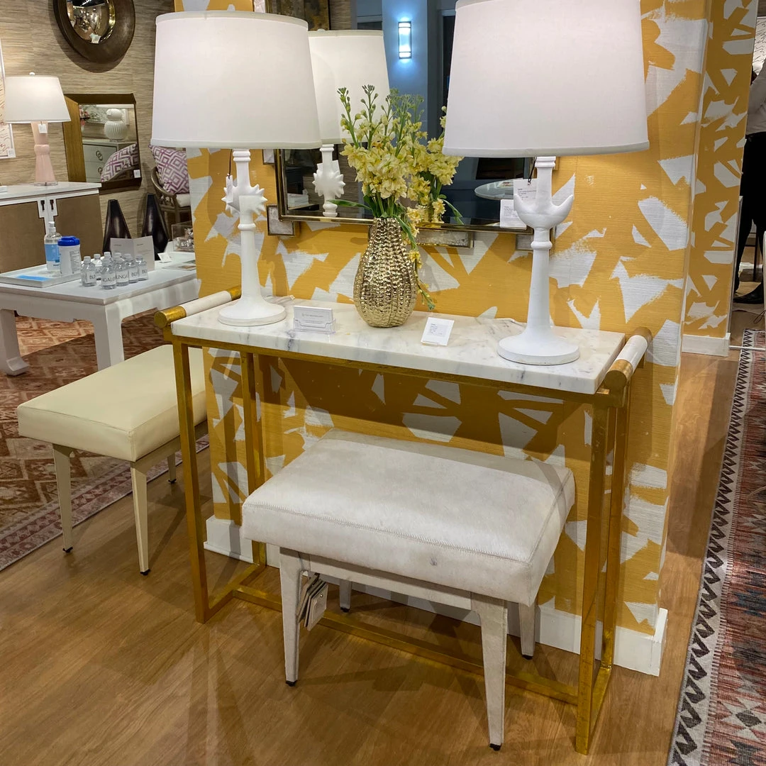 Bungalow 5 New Arrivals Winston Stool White Hide 5 Bungalow 5 New Arrivals Winston Stool White Hide