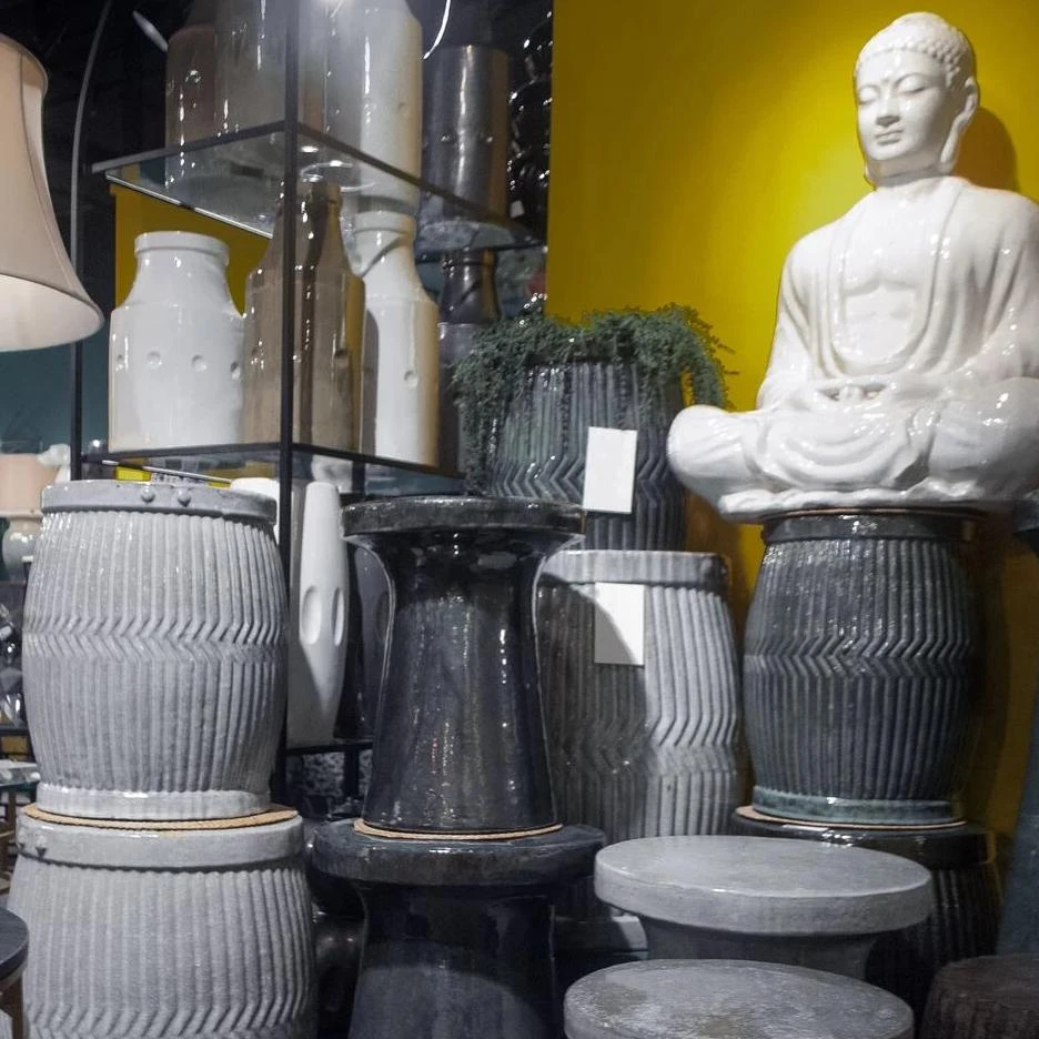 Emissary New Arrivals Dolly Tub Garden Stool Green Kelp 2 Emissary New Arrivals Dolly Tub Garden Stool Green Kelp