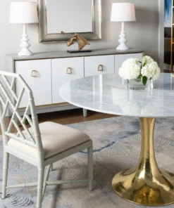 Bungalow 5 New Arrivals Stockholm Round Dining Table Brass And White Marble 13 Bungalow 5 New Arrivals Stockholm Round Dining Table Brass And White Marble