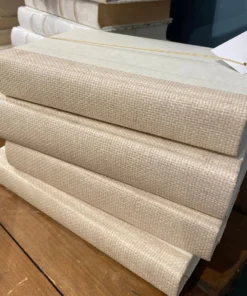 E Lawrence Grasscloth Off White Book Set Of 4 New Arrivals 5 E Lawrence Grasscloth Off White Book Set Of 4 New Arrivals