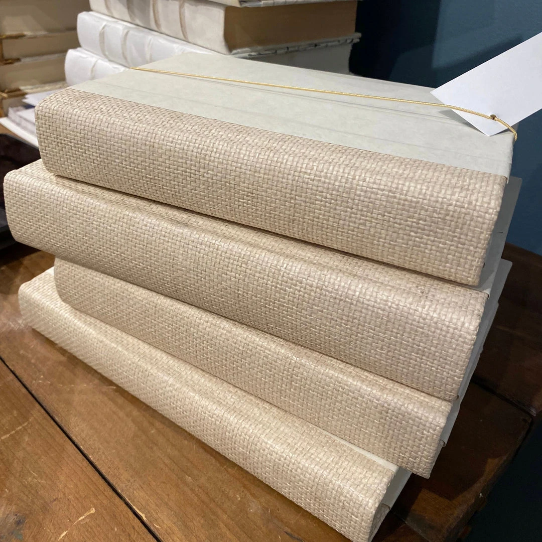 E Lawrence Grasscloth Off White Book Set Of 4 New Arrivals 3 E Lawrence Grasscloth Off White Book Set Of 4 New Arrivals