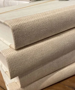 E Lawrence Grasscloth Off White Book Set Of 4 New Arrivals