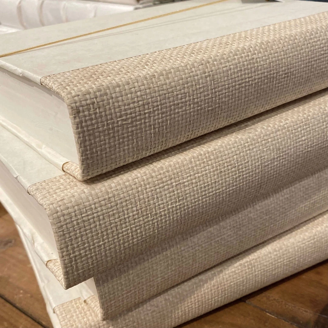 E Lawrence Grasscloth Off White Book Set Of 4 New Arrivals 2 E Lawrence Grasscloth Off White Book Set Of 4 New Arrivals