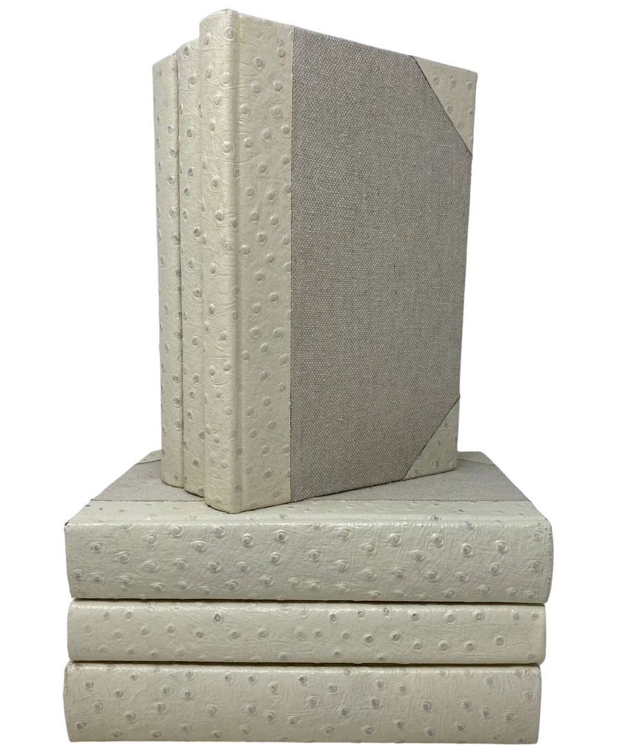 E Lawrence New Arrivals Ivory Ostrich Book Set Of 6 1 E Lawrence New Arrivals Ivory Ostrich Book Set Of 6