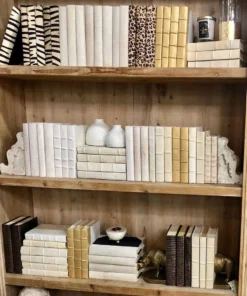 E Lawrence New Arrivals White Shagreen Books Set 5 E Lawrence New Arrivals White Shagreen Books Set