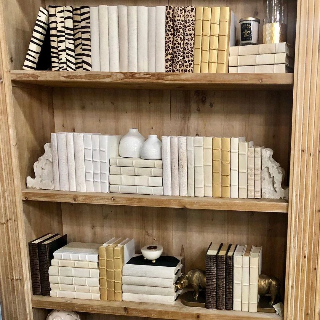 E Lawrence New Arrivals White Shagreen Books Set 3 E Lawrence New Arrivals White Shagreen Books Set