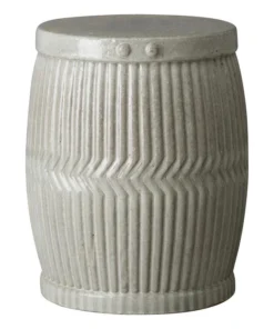 Emissary New Arrivals Dolly Tub Garden Stool Gray