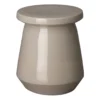 Emissary New Arrivals Vic Garden Stool Glossy Gray Glaze