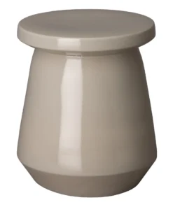 Emissary New Arrivals Vic Garden Stool Glossy Gray Glaze