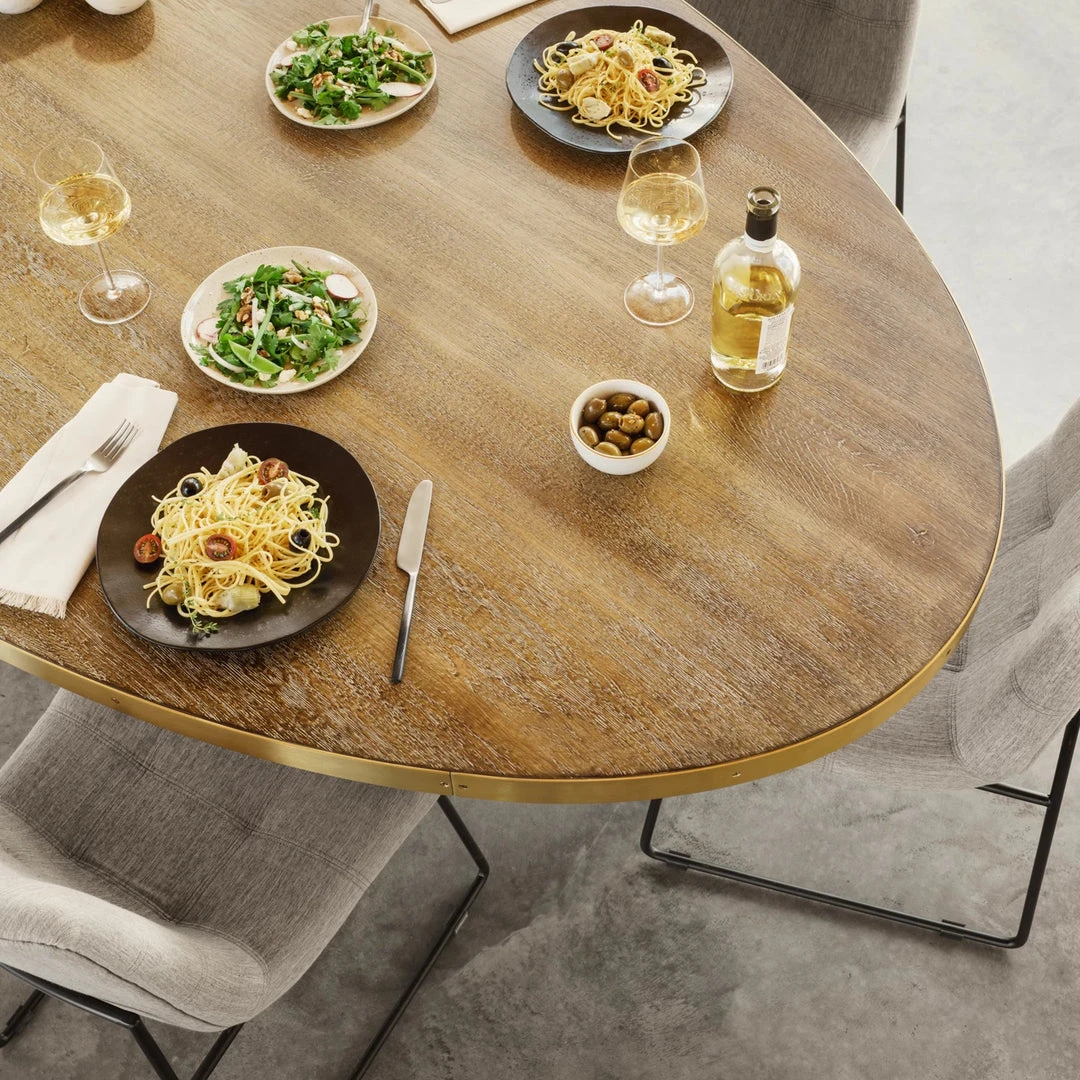 Four Hands Evans 98" Oval Dining Table New Arrivals 4 Four Hands Evans 98" Oval Dining Table New Arrivals