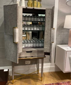 Bungalow 5 New Arrivals Florian Tall Bar Cabinet Gray 15 Bungalow 5 New Arrivals Florian Tall Bar Cabinet Gray