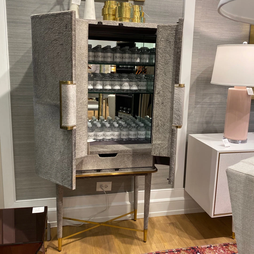 Bungalow 5 New Arrivals Florian Tall Bar Cabinet Gray 4 Bungalow 5 New Arrivals Florian Tall Bar Cabinet Gray