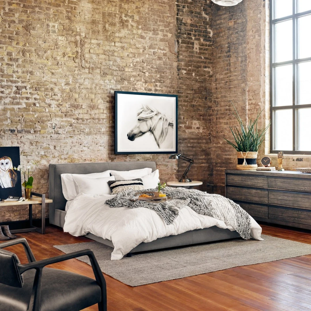 Four Hands Aidan Bed Pebble Pewter 2 Four Hands Aidan Bed Pebble Pewter