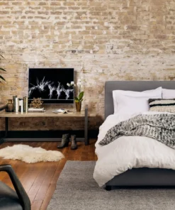 Four Hands Aidan Bed Pebble Pewter 14 Four Hands Aidan Bed Pebble Pewter