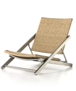 Four Hands Allister Folding Chair Faux Hyacinth