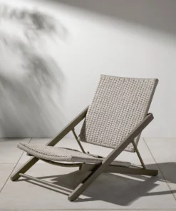 Four Hands Allister Folding Chair Heathered Gray New Arrivals