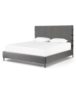 Four Hands New Arrivals Anderson Bed Knoll Charcoal